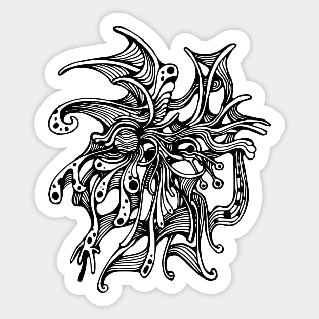 Abstract doodle art Sticker by TKDoodle